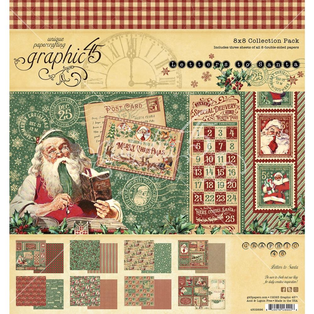 Graphic 45 Letters to Santa 8x8 Collection Pack (G4502696)